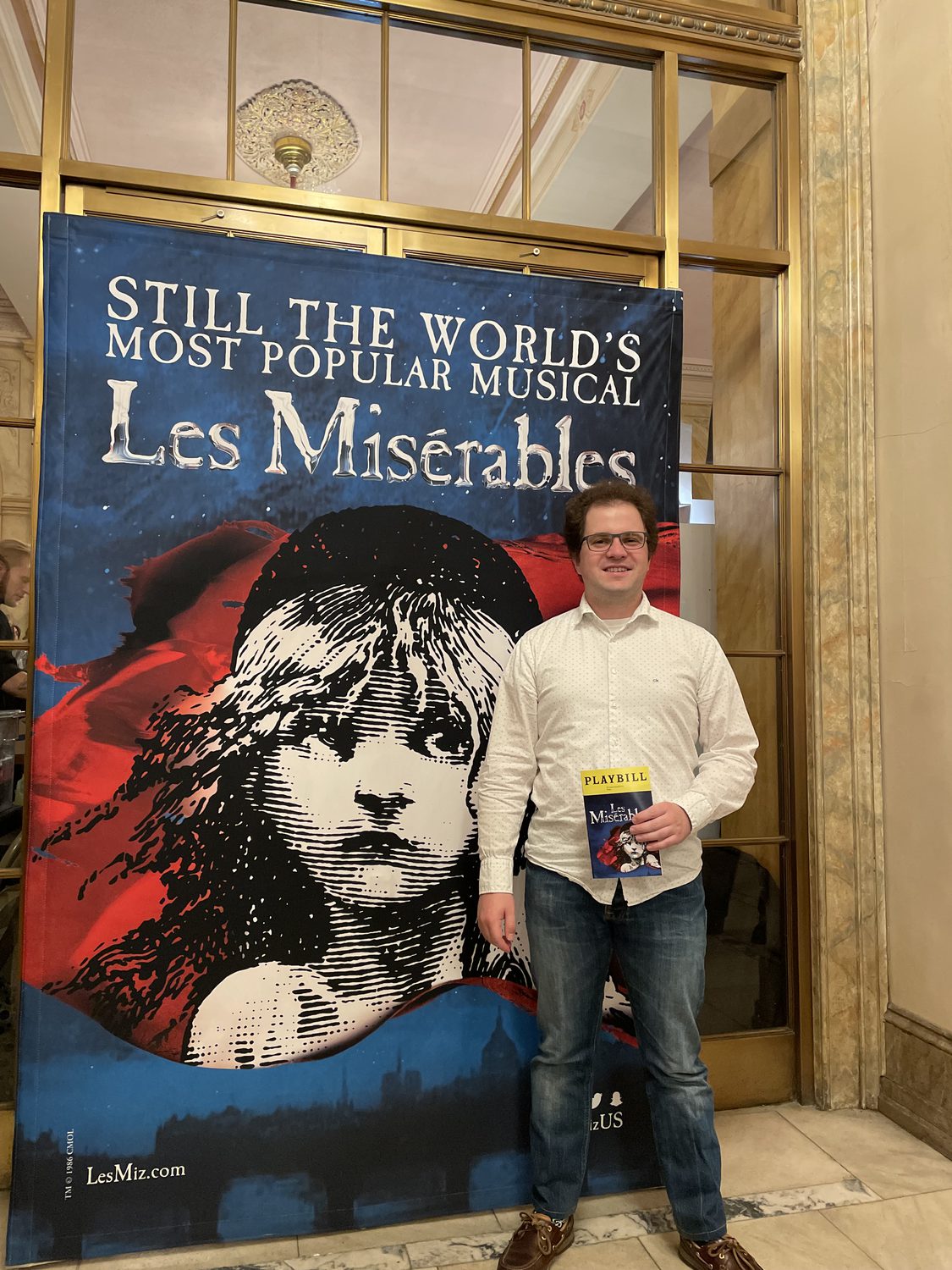 Les Misérables — Playbill dutifully collected, circa 2024.